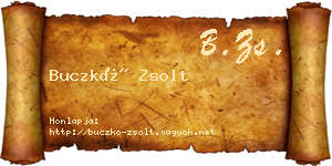Buczkó Zsolt névjegykártya